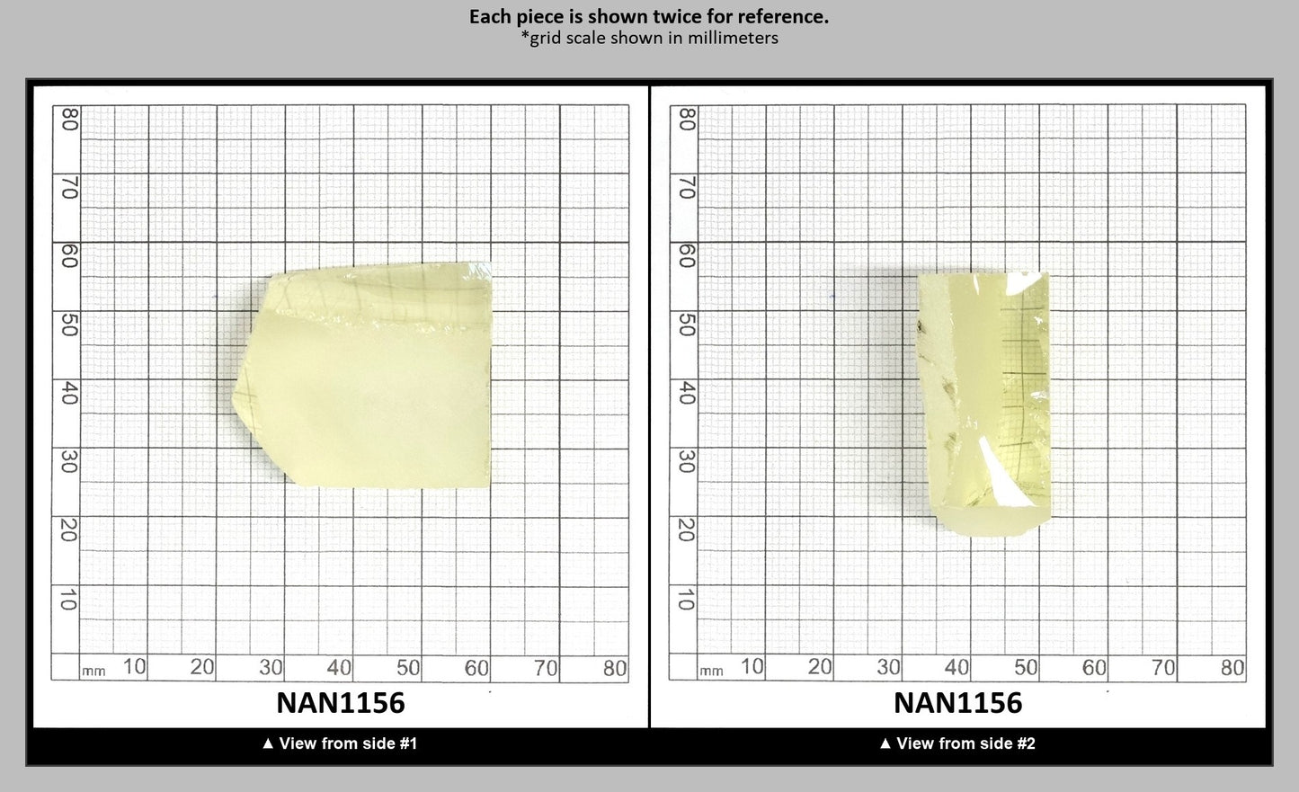 UV Reactive Nanosital #E-377 Lab Created Faceting Rough for Gem Cutting - Various Sizes : NAN1156
