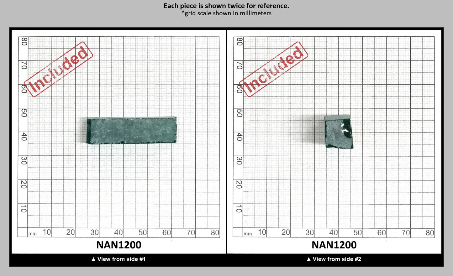Nanosital Simulated Emerald (Included)  Lab Created Faceting Rough for Gem Cutting - #Z-22- Various Sizes : NAN1200