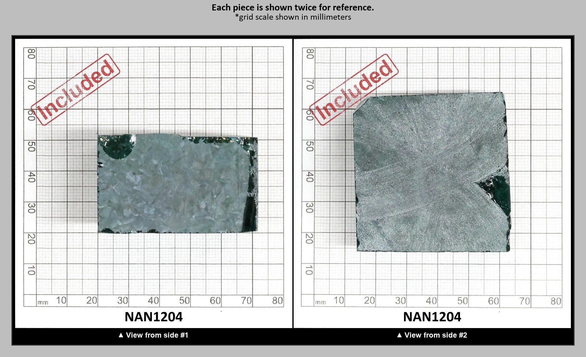 Nanosital Simulated Emerald (Included)  Lab Created Faceting Rough for Gem Cutting - #Z-22- Various Sizes : NAN1204
