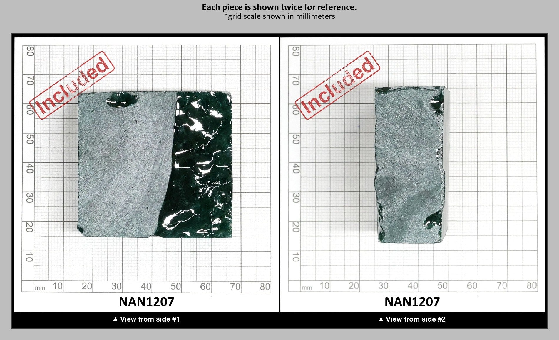 Nanosital Simulated Emerald (Included)  Lab Created Faceting Rough for Gem Cutting - #Z-22- Various Sizes : NAN1207