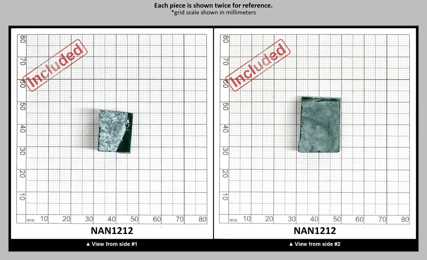 Nanosital Simulated Emerald (Included)  Lab Created Faceting Rough for Gem Cutting - #Z-22- Various Sizes : NAN1212