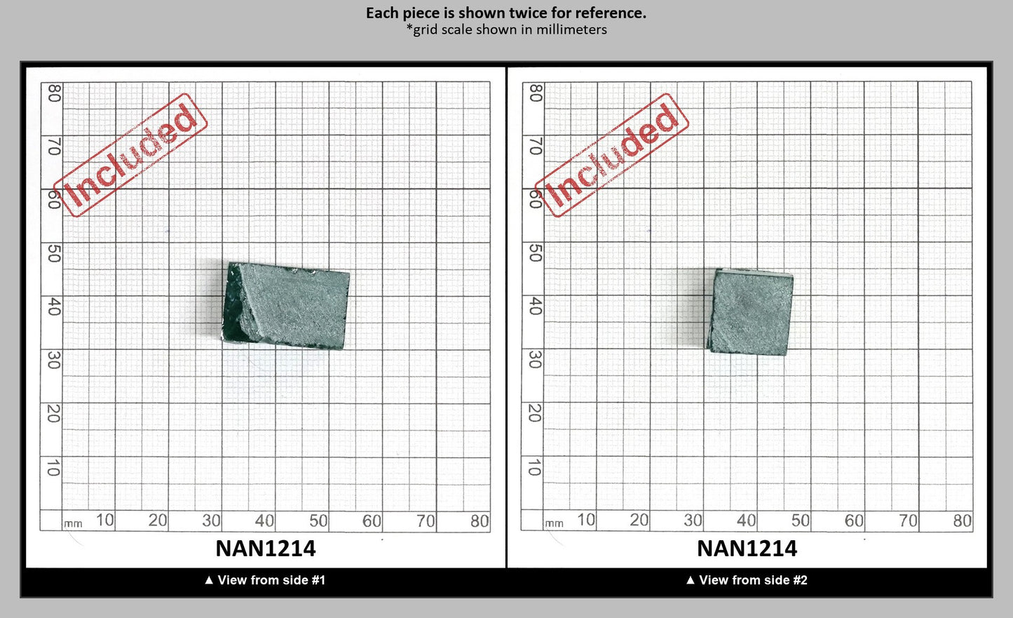 Nanosital Simulated Emerald (Included)  Lab Created Faceting Rough for Gem Cutting - #Z-22- Various Sizes : NAN1214