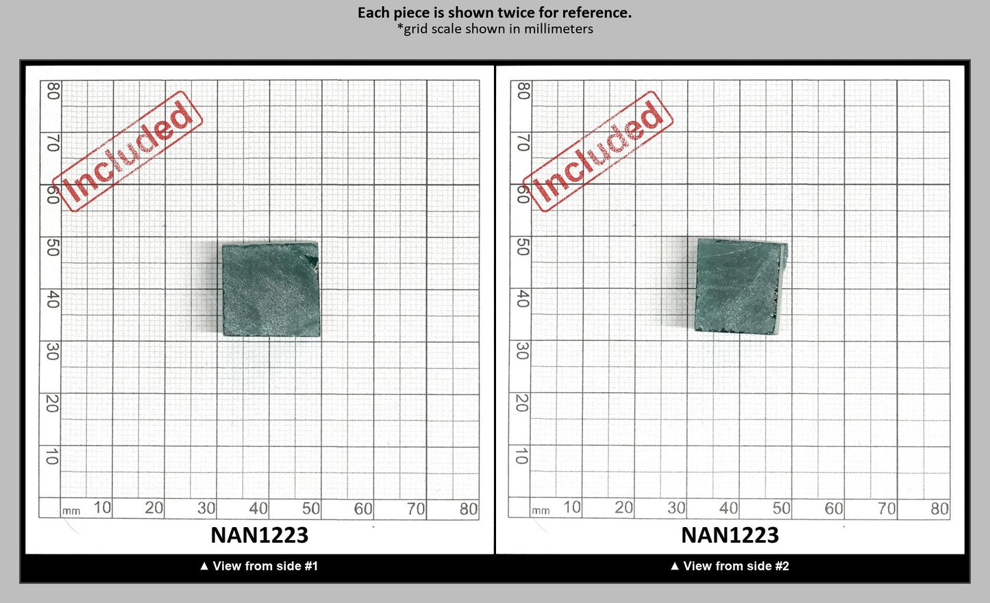 Nanosital Simulated Emerald (Included)  Lab Created Faceting Rough for Gem Cutting - #Z-22- Various Sizes : NAN1223
