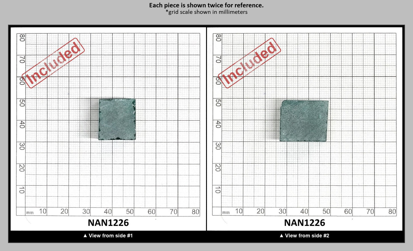 Nanosital Simulated Emerald (Included)  Lab Created Faceting Rough for Gem Cutting - #Z-22- Various Sizes : NAN1226
