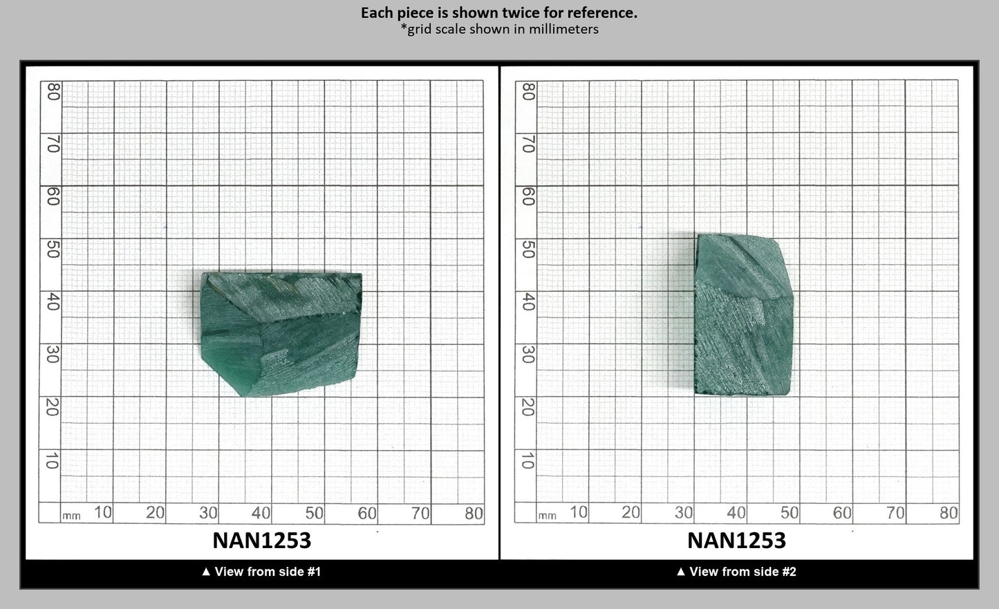 Nanosital Simulated Light Emerald Lab Created Faceting Rough for Gem Cutting - #0/3 - Various Sizes : NAN1253