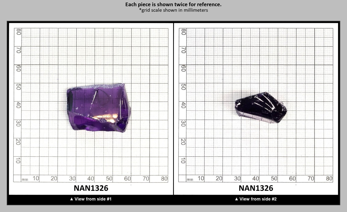 Nanosital Simulated Medium Amethyst  Lab Created Faceting Rough for Gem Cutting - #A-2299 - Various Sizes : NAN1326