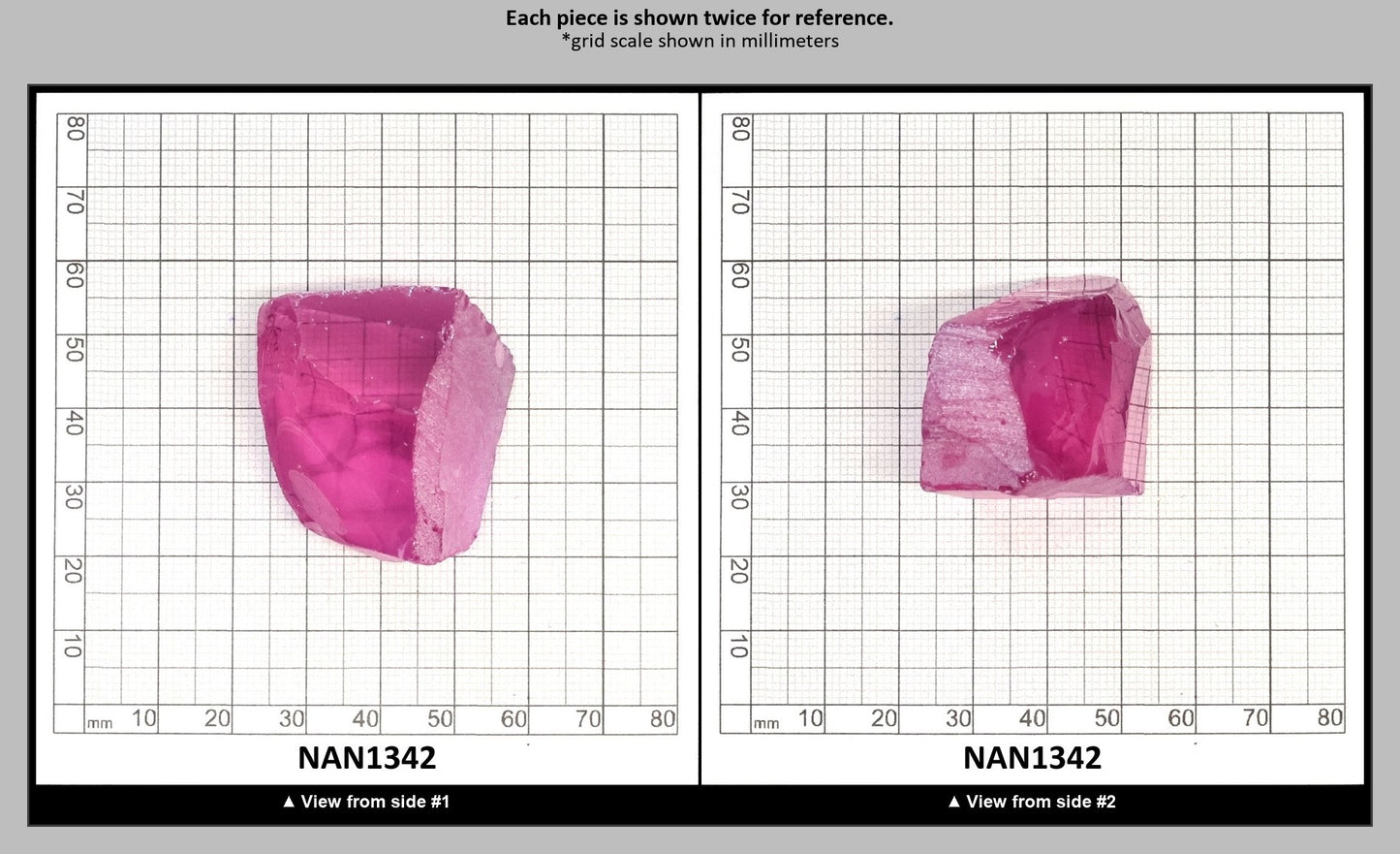 Nanosital Simulated Kunzite Lab Created Faceting Rough for Gem Cutting - #A-4572 - Various Sizes : NAN1342