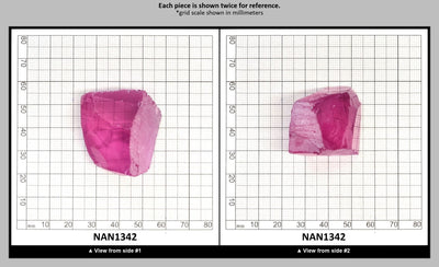 Nanosital Simulated Kunzite Lab Created Faceting Rough for Gem Cutting - #A-4572 - Various Sizes : NAN1342