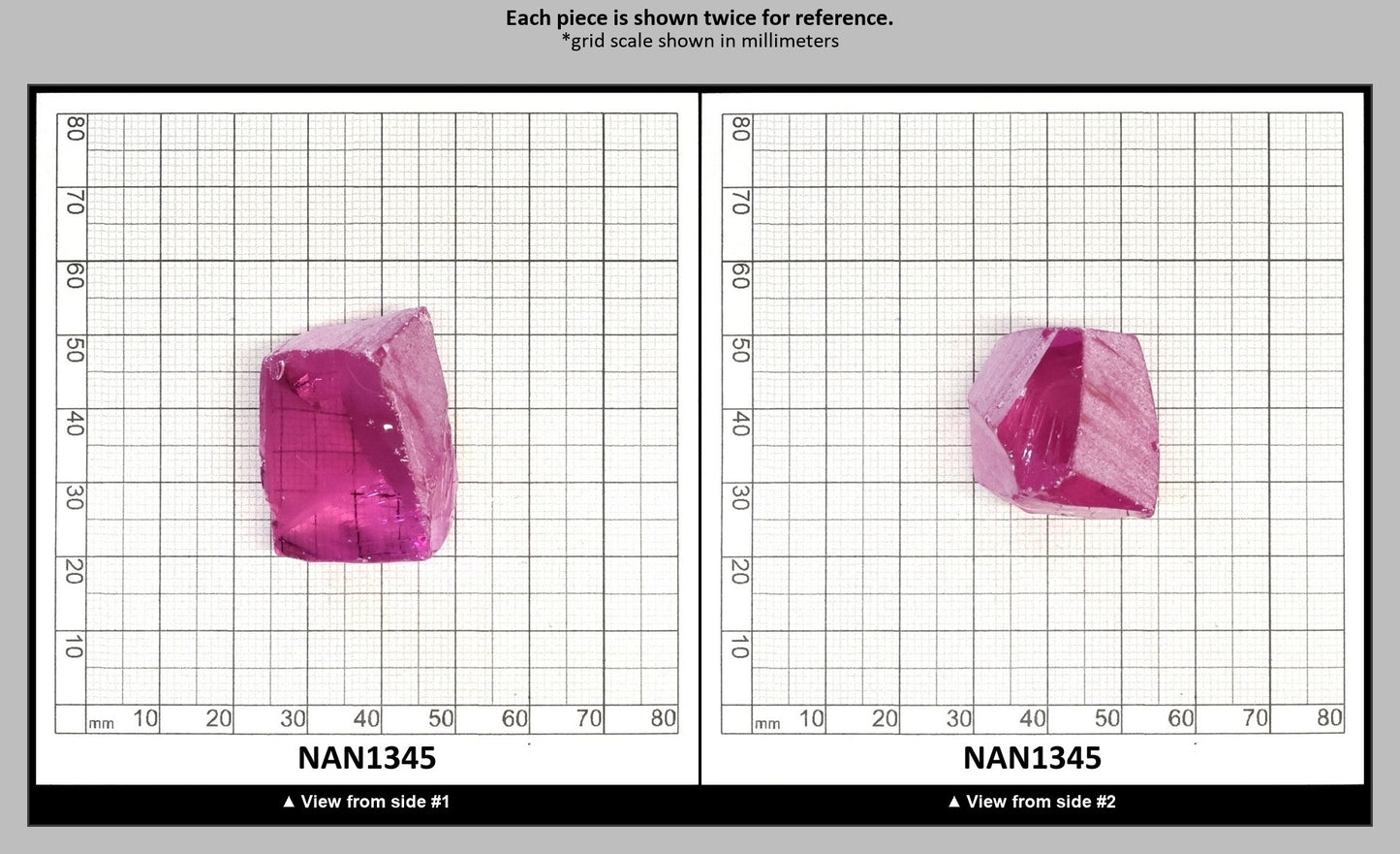 Nanosital Simulated Kunzite Lab Created Faceting Rough for Gem Cutting - #A-4572 - Various Sizes : NAN1345