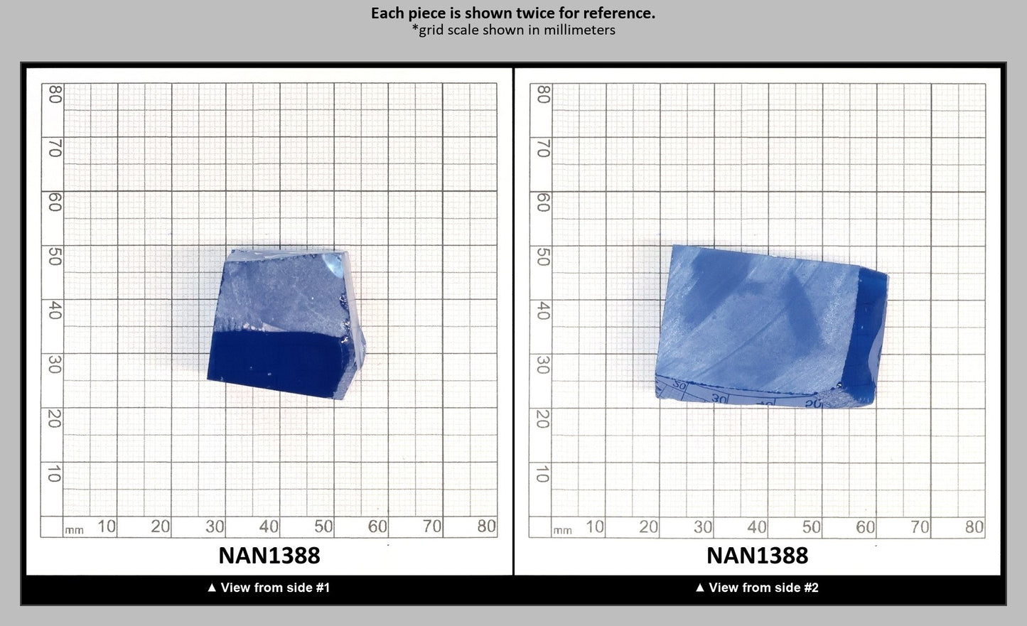 Nanosital Simulated Extra Swiss Topaz Lab Created Faceting Rough for Gem Cutting - #E-257 - Various Sizes : NAN1388