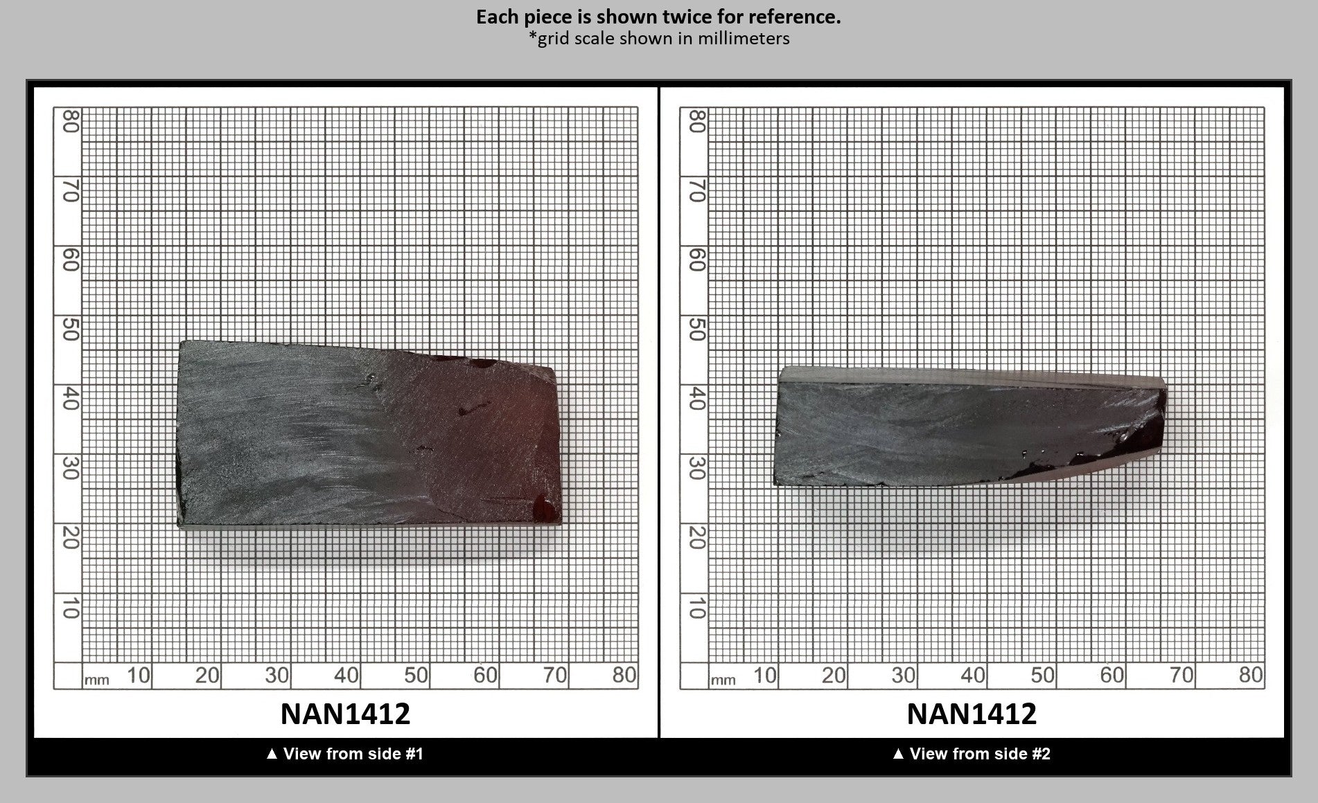 Nanosital Simulated Watermelon Tourmaline (New Style)  Lab Created Faceting Rough for Gem Cutting -Various Sizes : NAN1412
