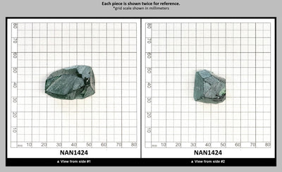 Nanosital Simulated Dark Tsavorite Lab Created Faceting Rough for Gem Cutting - #B-1713 - Various Sizes : NAN1424