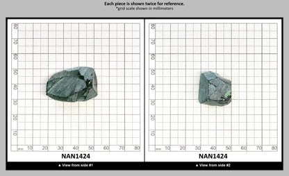 Nanosital Simulated Dark Tsavorite Lab Created Faceting Rough for Gem Cutting - #B-1713 - Various Sizes : NAN1424