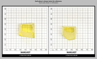 Nanosital Simulated Canary Yellow Citrine Lab Created Faceting Rough for Gem Cutting - #10 - Various Sizes : NAN1437