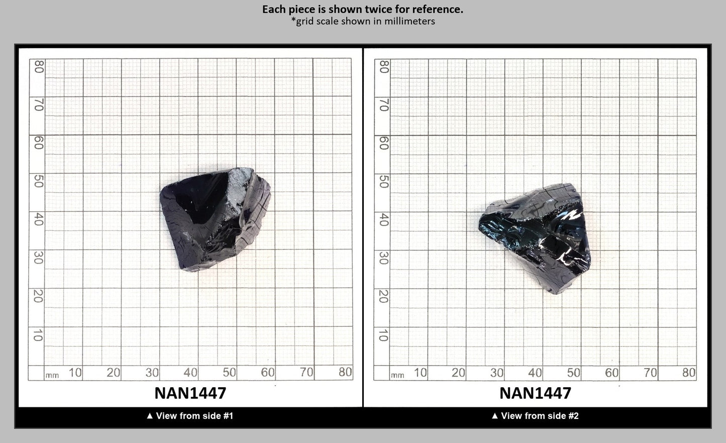 Nanosital Simulated Dark Blue Sapphire Lab Created Faceting Rough for Gem Cutting - #30 - Various Sizes : NAN1447