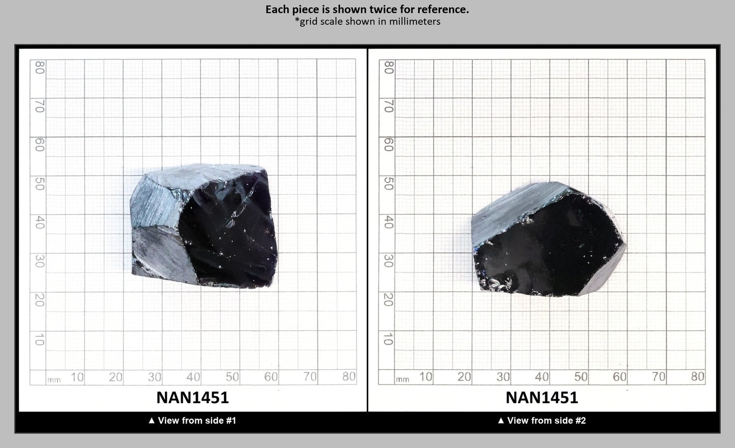 Nanosital Simulated Dark Blue Sapphire Lab Created Faceting Rough for Gem Cutting - #30 - Various Sizes : NAN1451