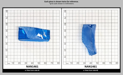 Nanosital Simulated Ultramarine Lab Created Faceting Rough for Gem Cutting - #A-7408 - Various Sizes : NAN1461