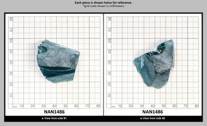 Nanosital Simulated Dark Mint Paraiba Tourmaline Lab Created Faceting Rough for Gem Cutting - #B-4426- Various Sizes : NAN1486