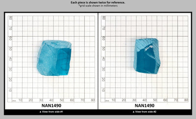 Nanosital Simulated Neon Paraiba Tourmaline Lab Created Faceting Rough for Gem Cutting - #B-6206 - Various Sizes : NAN1490