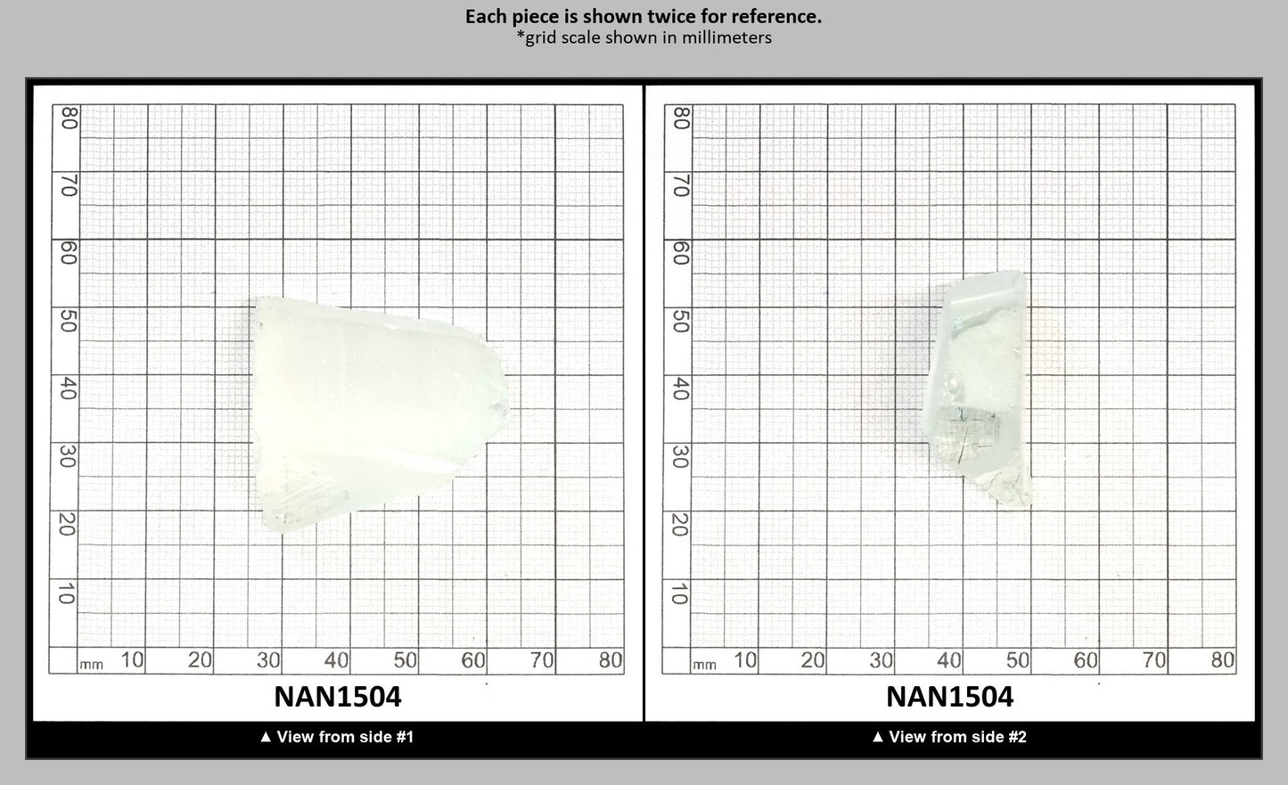 UV Reactive Nanosital #E-272 Lab Created Faceting Rough for Gem Cutting - Various Sizes : NAN1504