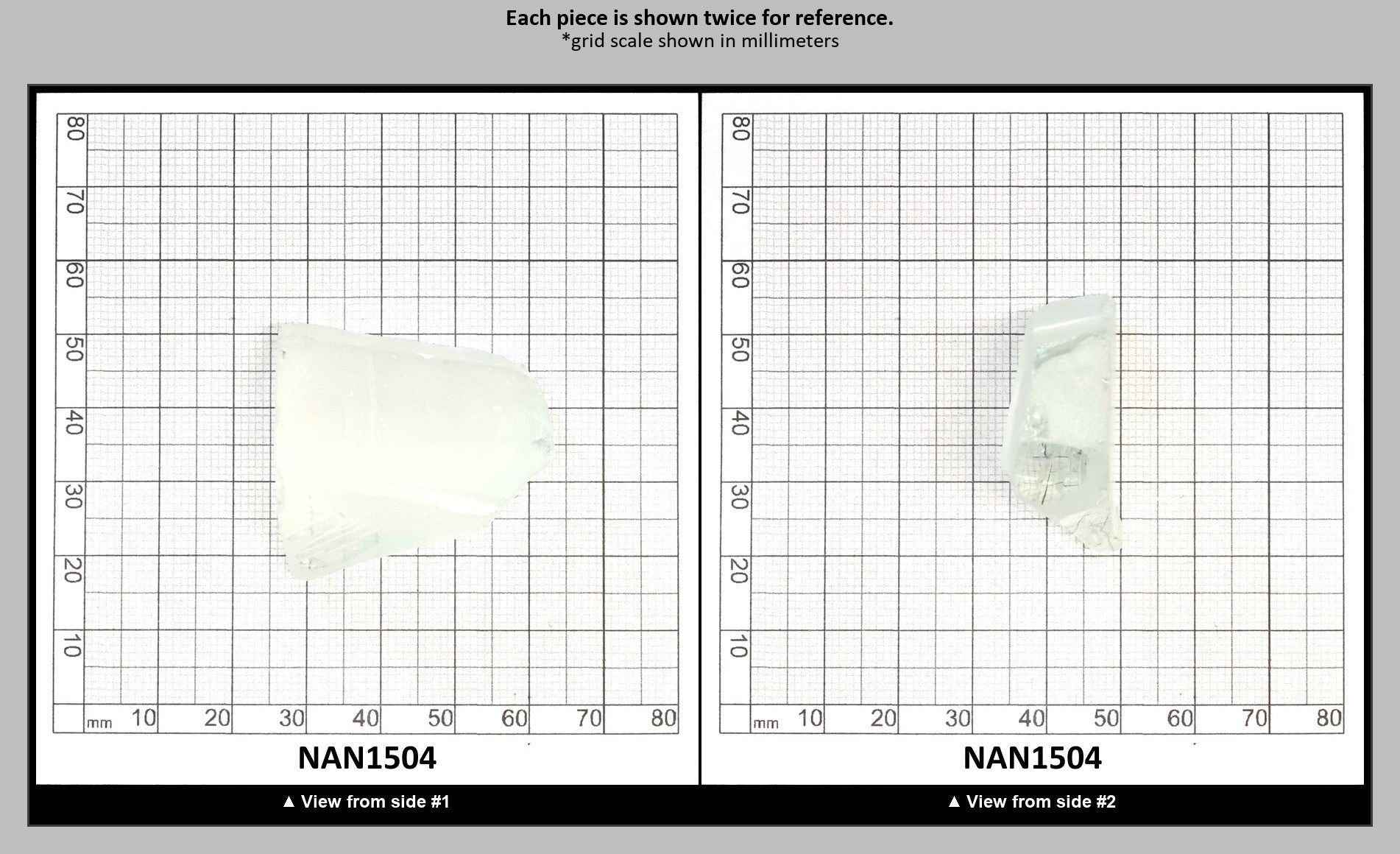 UV Reactive Nanosital #E-272 Lab Created Faceting Rough for Gem Cutting - Various Sizes : NAN1504