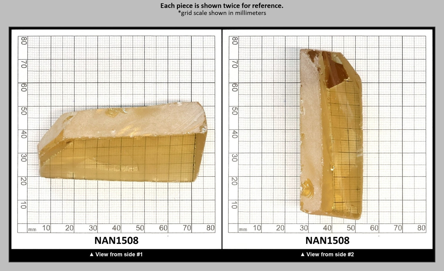 UV Reactive Nanosital #E-275 Lab Created Faceting Rough for Gem Cutting - Various Sizes : NAN1508