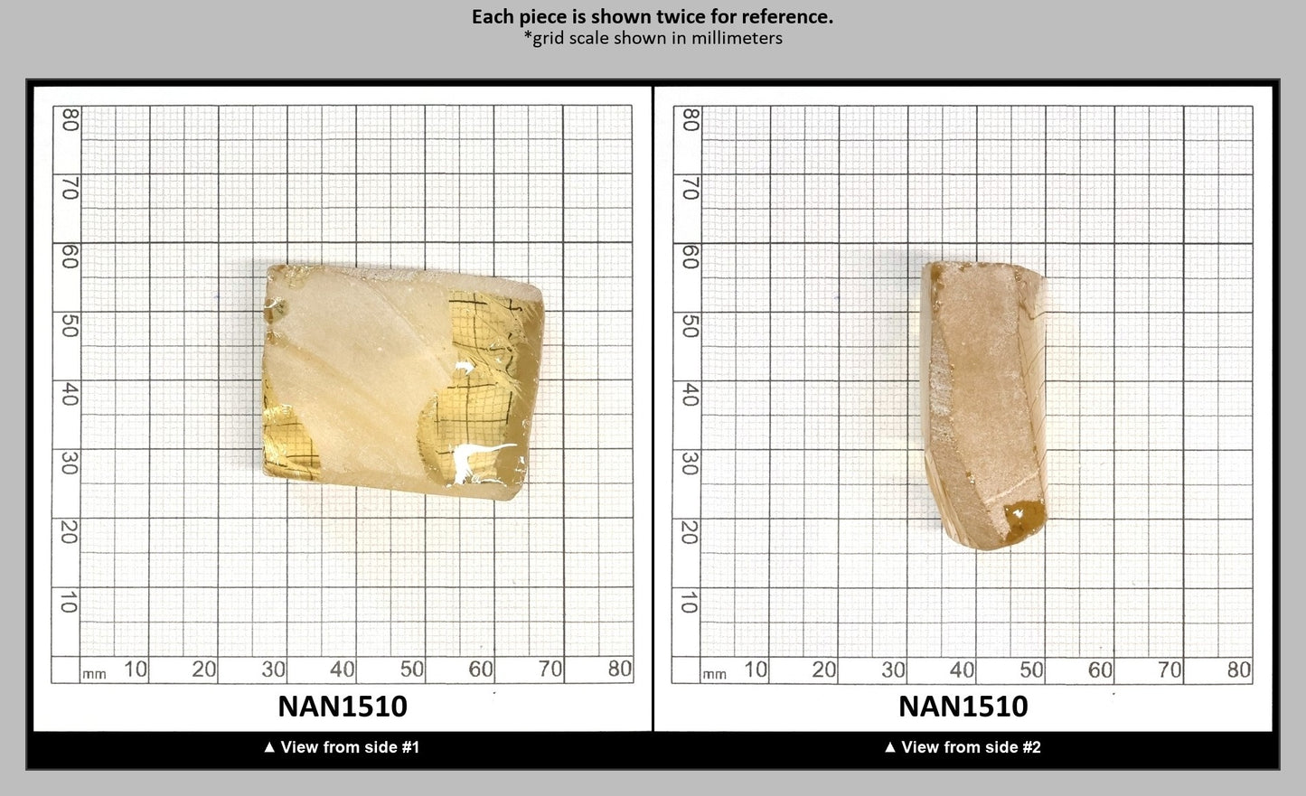 UV Reactive Nanosital #E-275 Lab Created Faceting Rough for Gem Cutting - Various Sizes : NAN1510