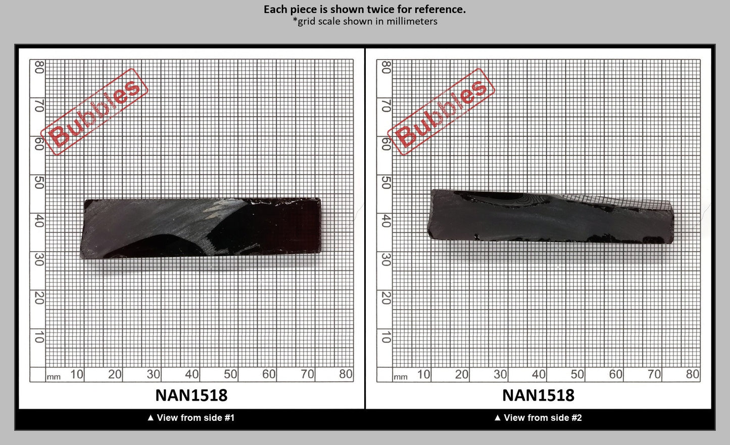 Nanosital Simulated Watermelon Tourmaline (New Style)  Lab Created Faceting Rough for Gem Cutting -Various Sizes : NAN1518
