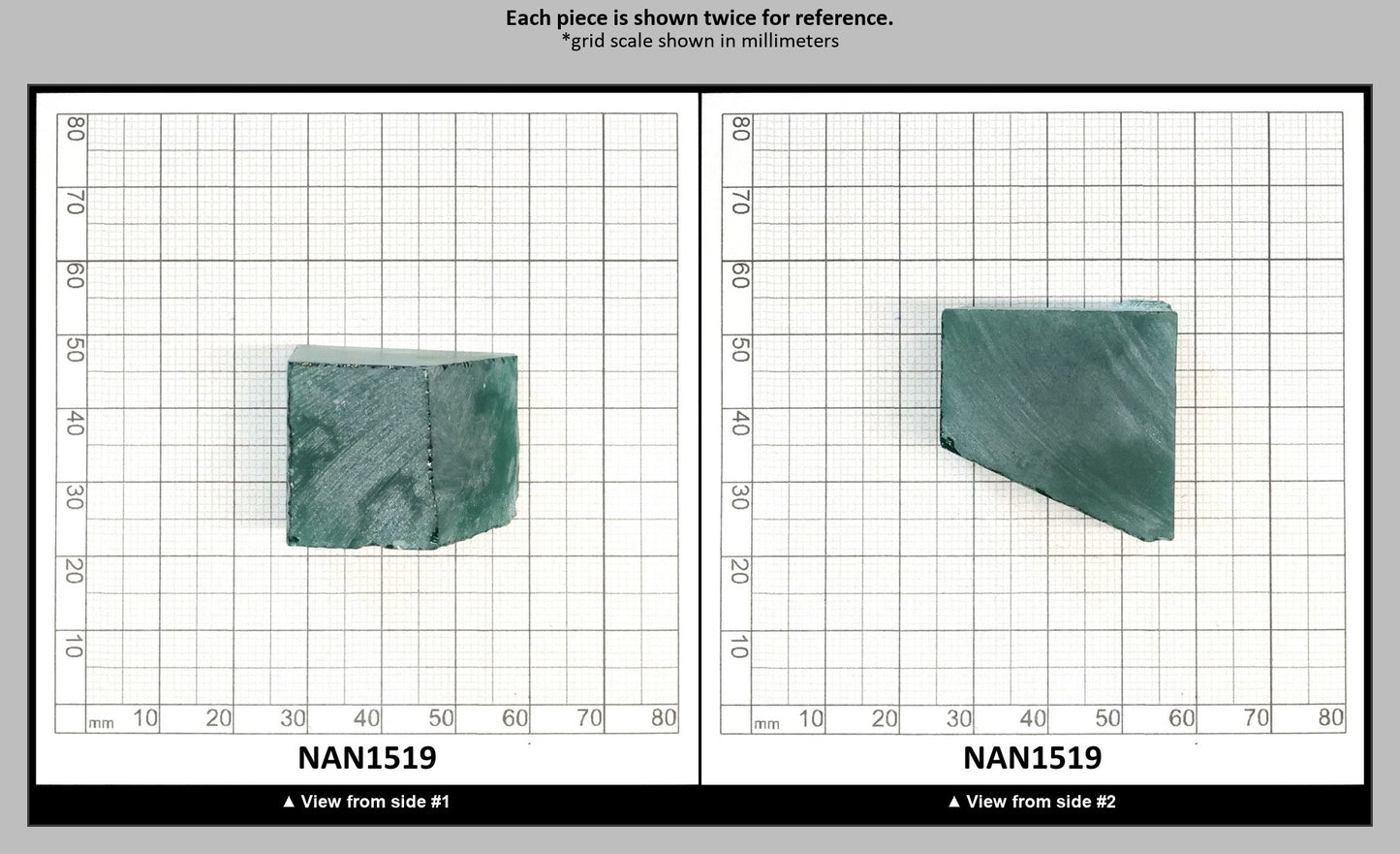 Nanosital Simulated Light Emerald Lab Created Faceting Rough for Gem Cutting - #0/3 - Various Sizes : NAN1519