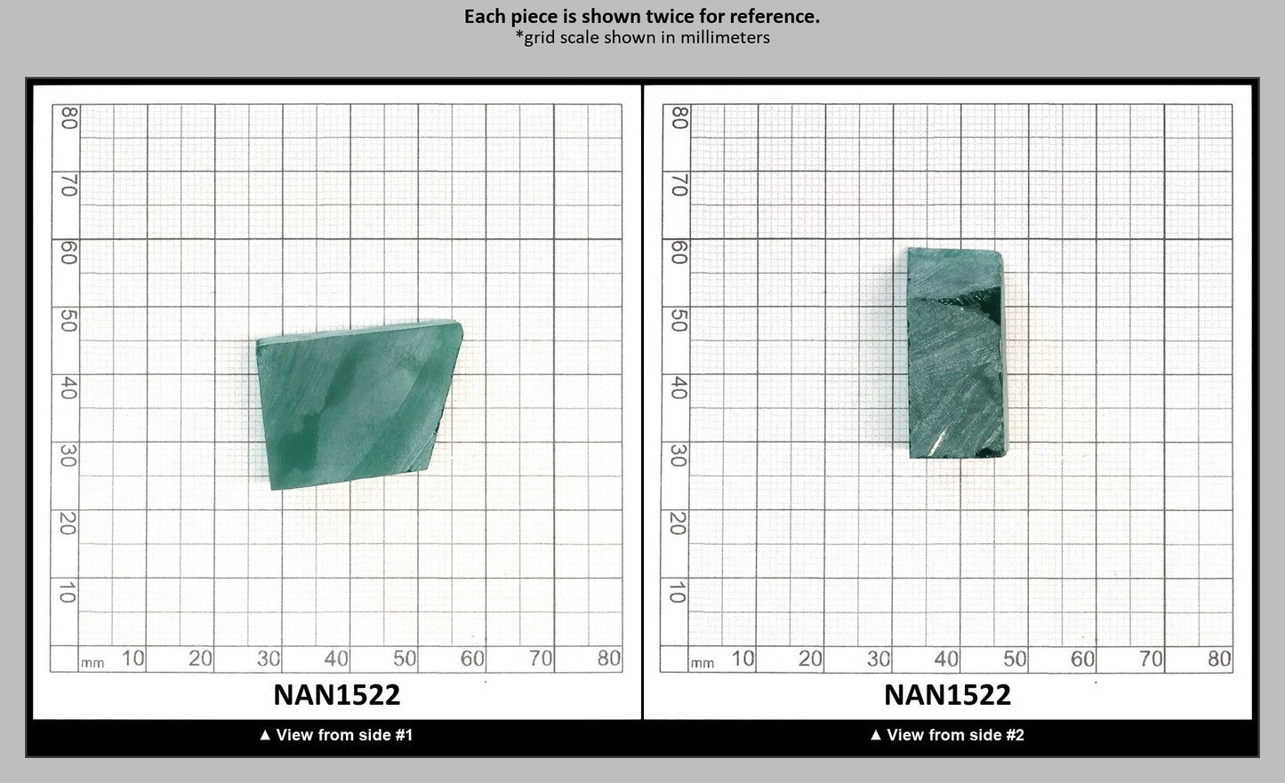 Nanosital Simulated Light Emerald Lab Created Faceting Rough for Gem Cutting - #0/3 - Various Sizes : NAN1522
