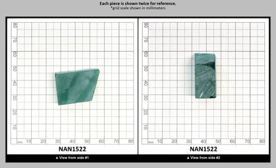 Nanosital Simulated Light Emerald Lab Created Faceting Rough for Gem Cutting - #0/3 - Various Sizes : NAN1522