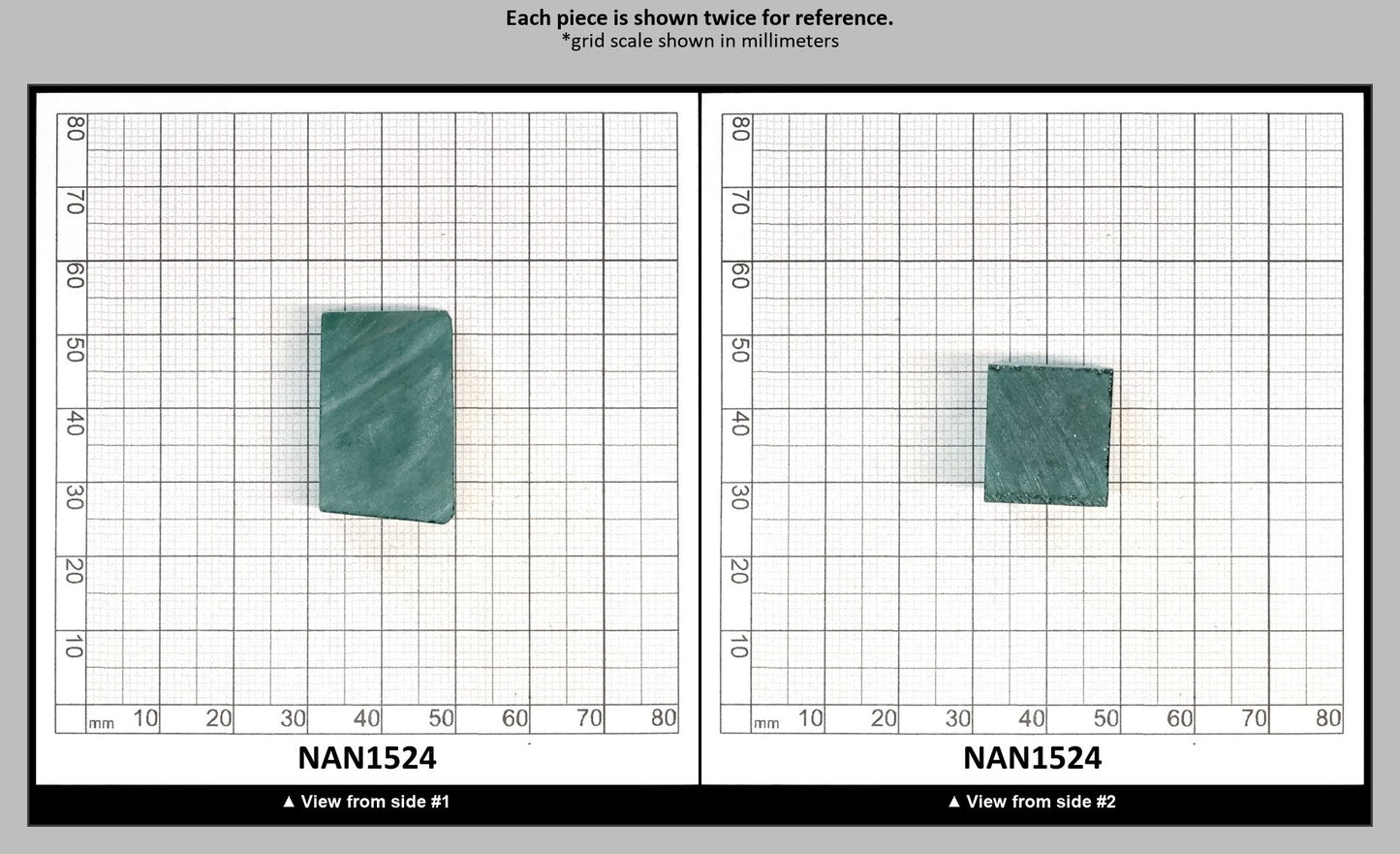 Nanosital Simulated Light Emerald Lab Created Faceting Rough for Gem Cutting - #0/3 - Various Sizes : NAN1524