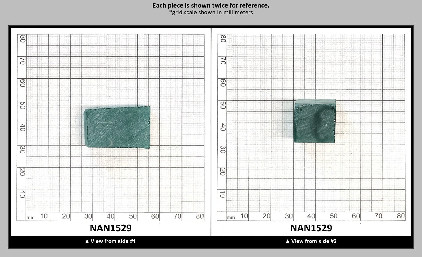 Nanosital Simulated Light Emerald Lab Created Faceting Rough for Gem Cutting - #0/3 - Various Sizes : NAN1529