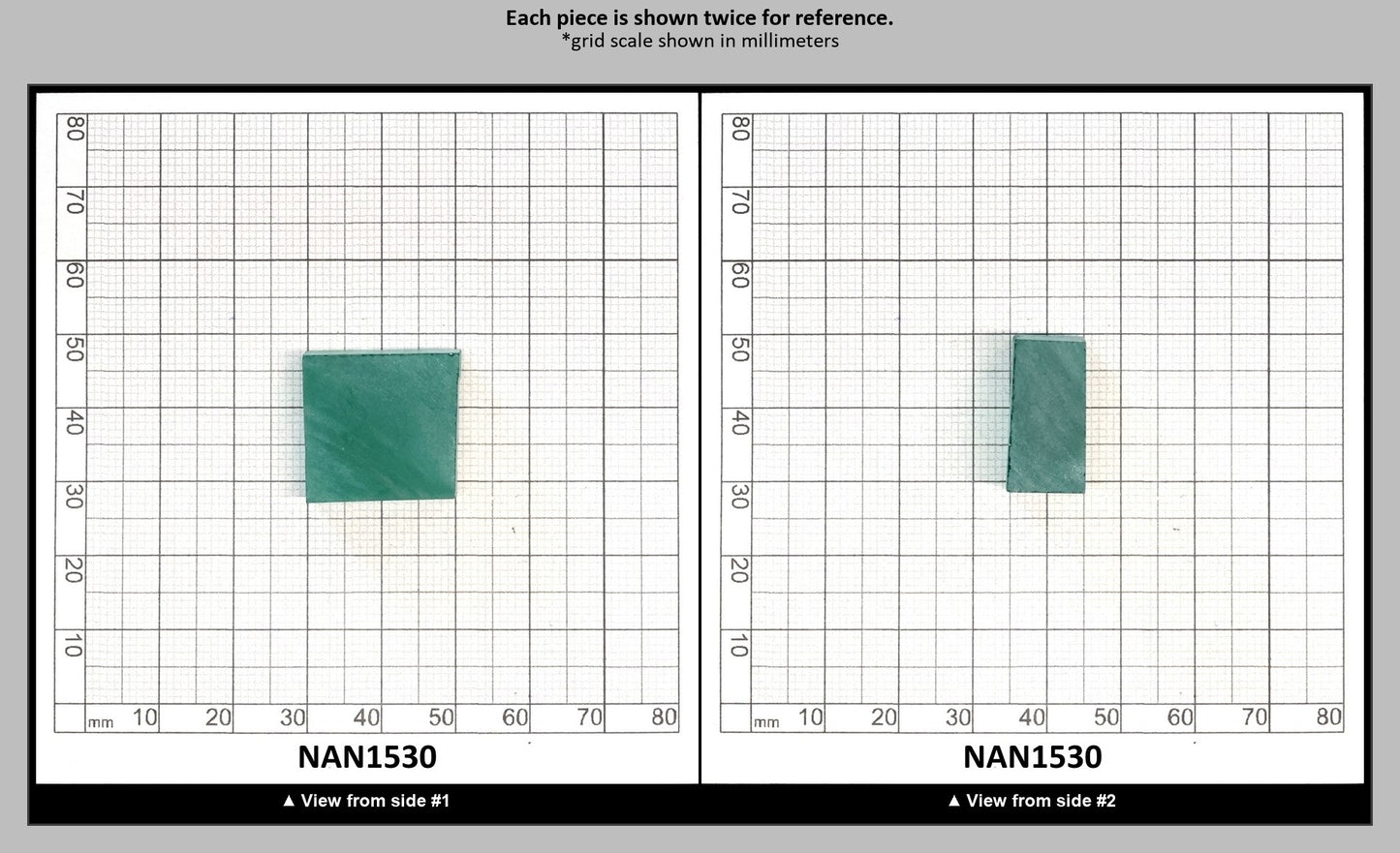 Nanosital Simulated Light Emerald Lab Created Faceting Rough for Gem Cutting - #0/3 - Various Sizes : NAN1530