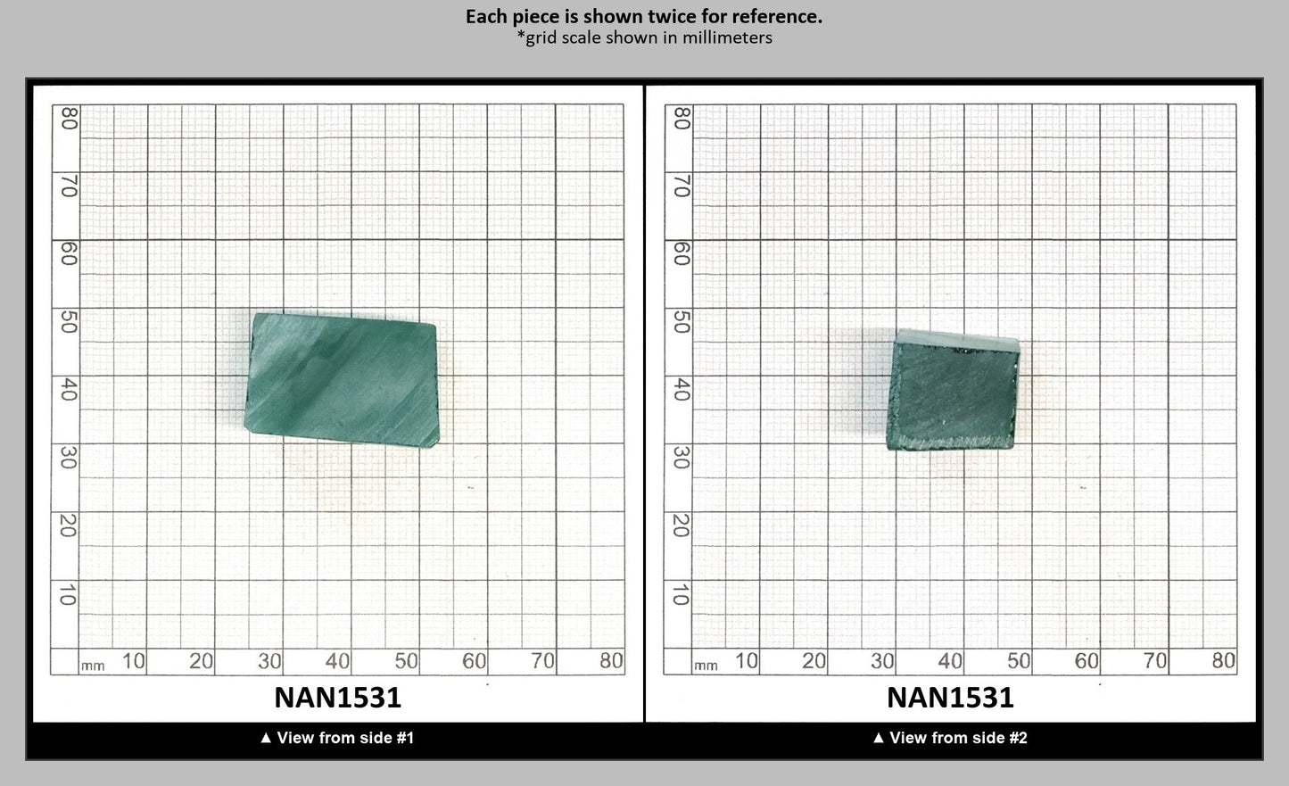 Nanosital Simulated Light Emerald Lab Created Faceting Rough for Gem Cutting - #0/3 - Various Sizes : NAN1531