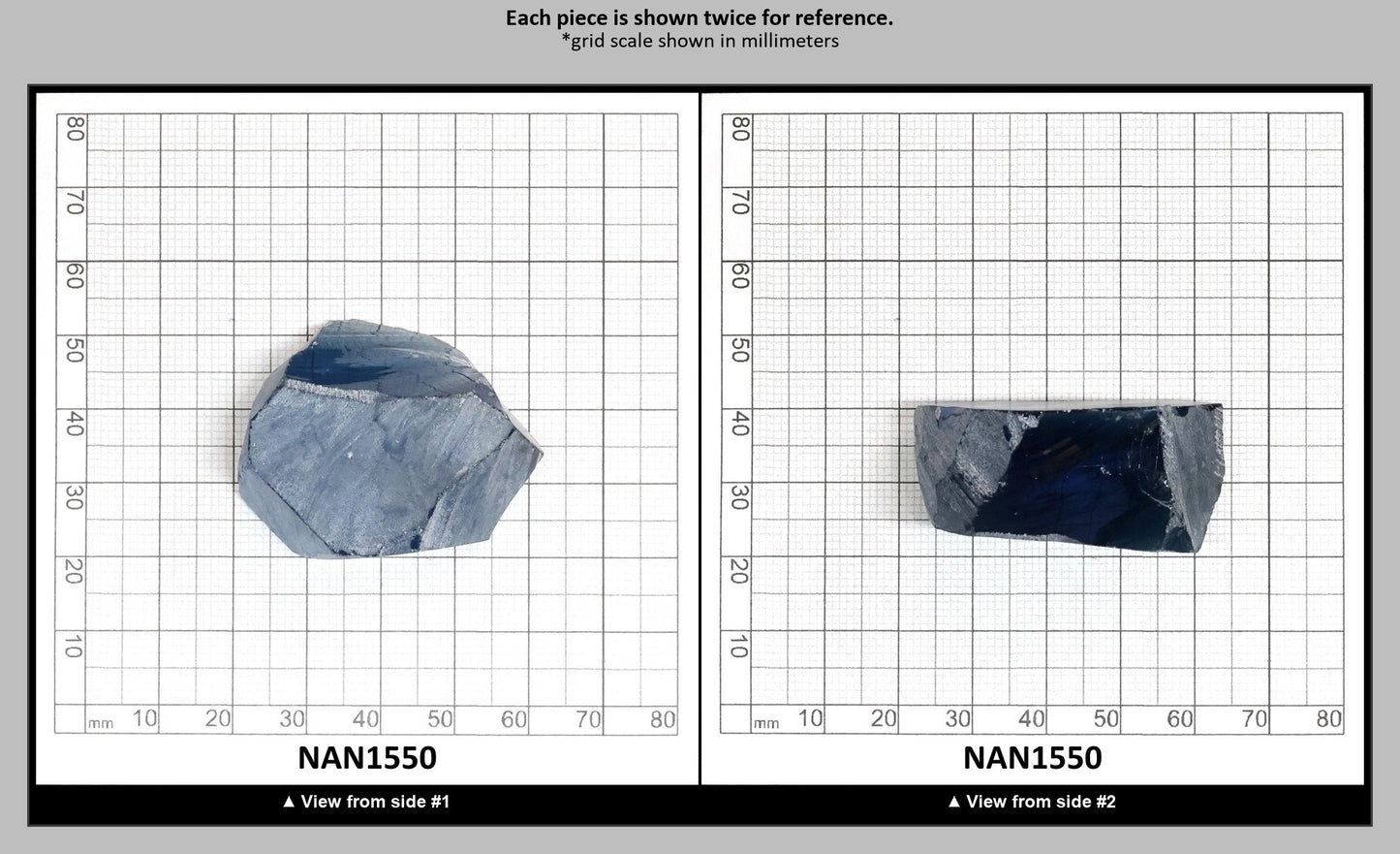 Nanosital Simulated Sky Blue Topaz Lab Created Faceting Rough for Gem Cutting - #A-111 - Various Sizes : NAN1550