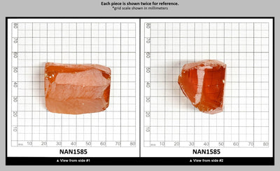 Nanosital Simulated Yellow Sapphire Lab Created Faceting Rough for Gem Cutting - #A-1702 - Various Sizes : NAN1585