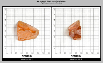 Nanosital Simulated Yellow Sapphire Lab Created Faceting Rough for Gem Cutting - #A-1702 - Various Sizes : NAN1586