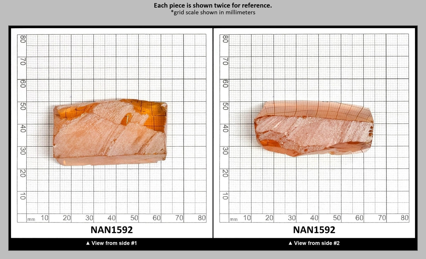 Nanosital Simulated Yellow Sapphire Lab Created Faceting Rough for Gem Cutting - #A-1702 - Various Sizes : NAN1592