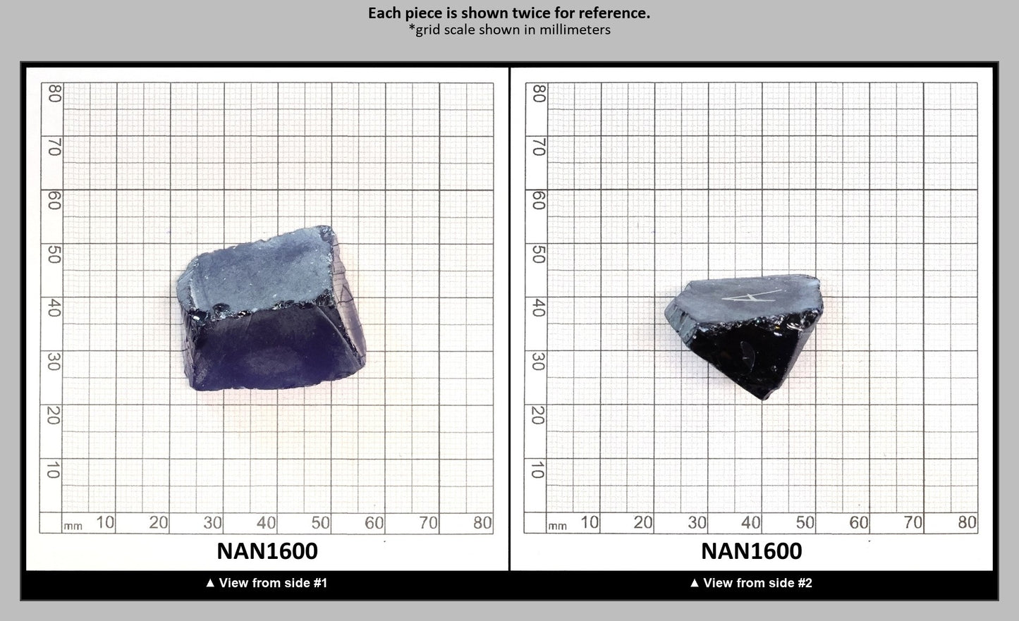 Nanosital Simulated Medium Blue Sapphire Lab Created Faceting Rough for Gem Cutting - #A-597 - Various Sizes : NAN1600