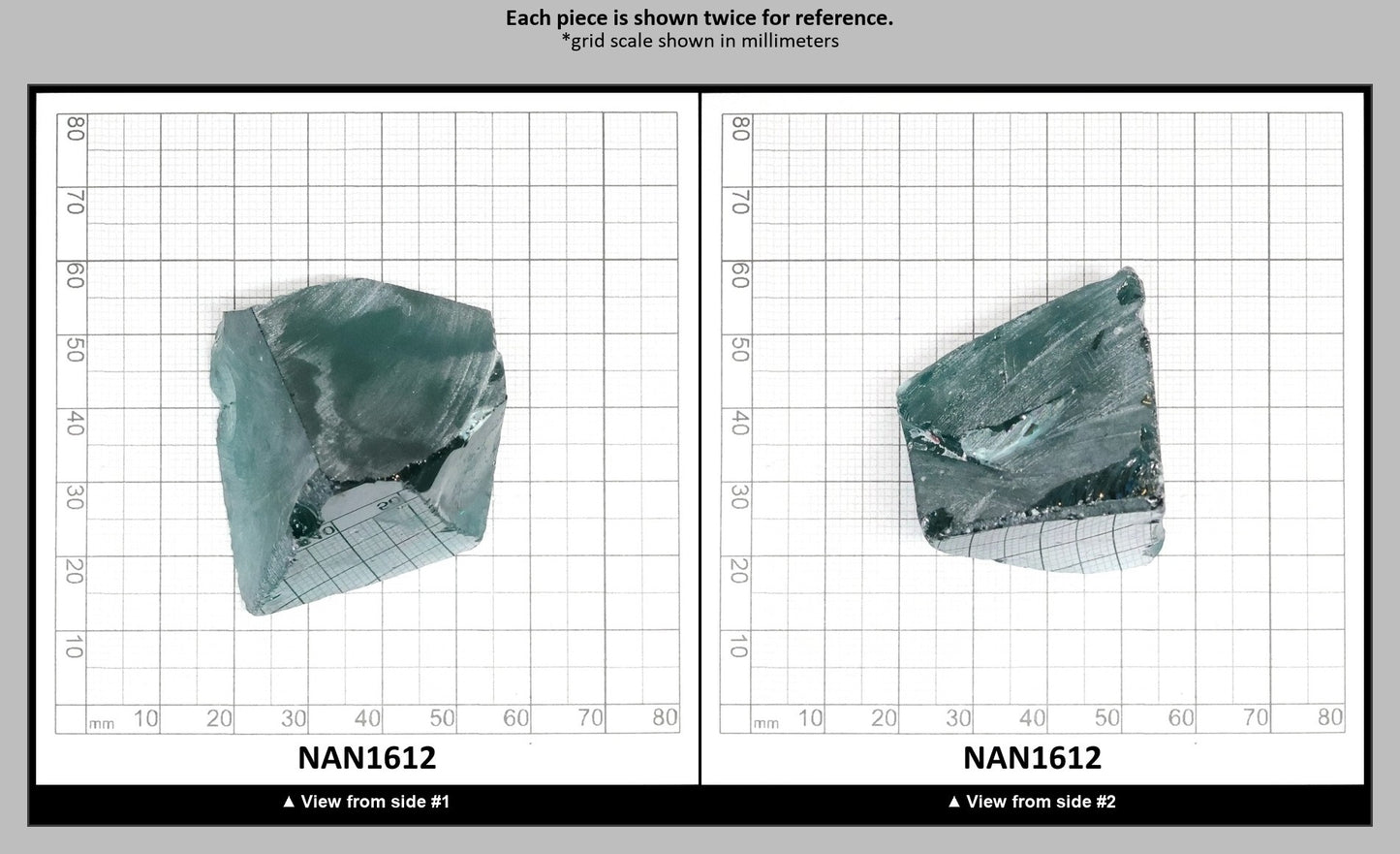 Nanosital Simulated Paraiba Tourmaline Lab Created Faceting Rough for Gem Cutting - #A-75 - Various Sizes : NAN1612