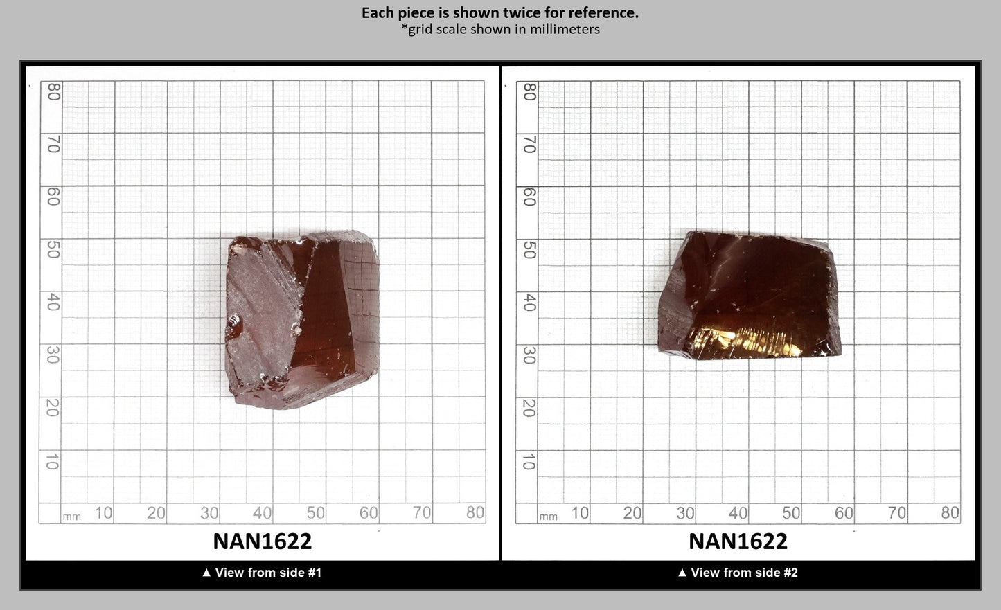 Nanosital Simulated Color Changing Lab Created Faceting Rough for Gem Cutting - #B-1298 - Various Sizes : NAN1622