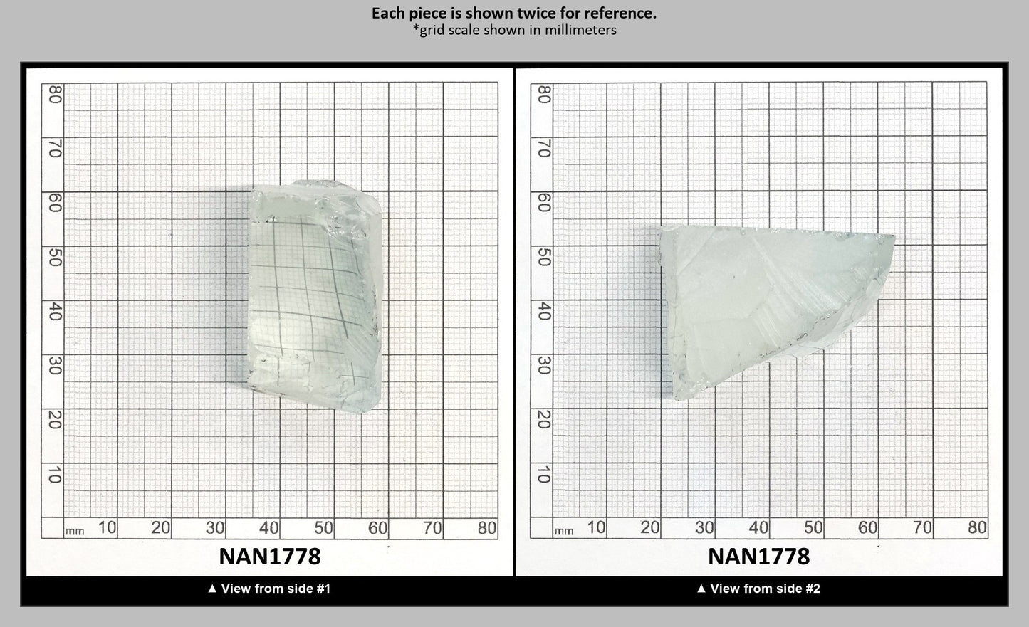 UV Reactive Nanosital #E-272 Lab Created Faceting Rough for Gem Cutting - Various Sizes : NAN1778