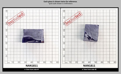Nanosital Simulated Tanzanite (Included)  Lab Created Faceting Rough for Gem Cutting - #Z-124- Various Sizes : NAN1811