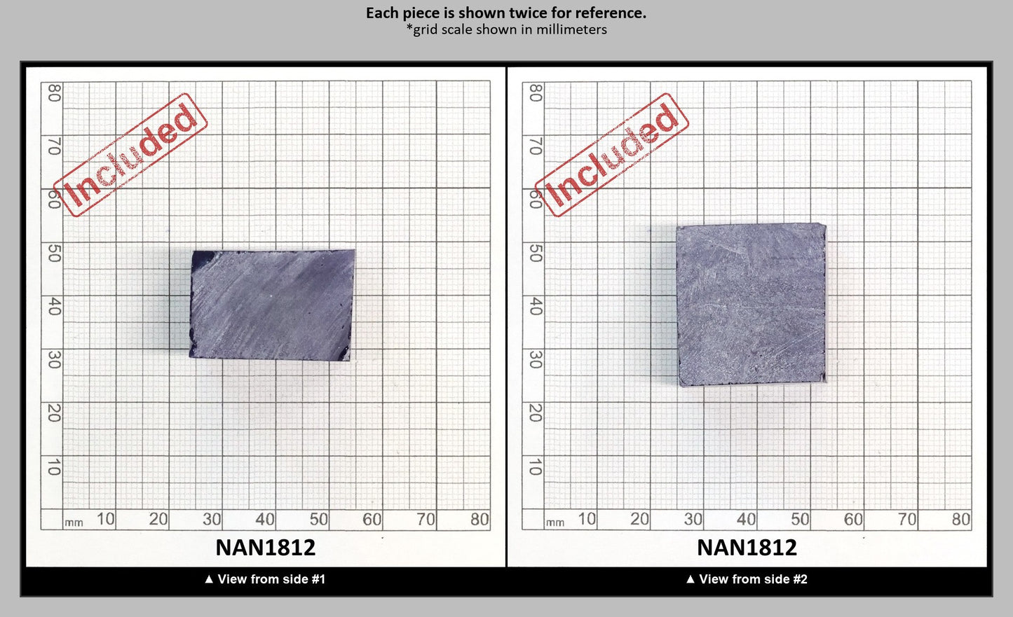 Nanosital Simulated Tanzanite (Included)  Lab Created Faceting Rough for Gem Cutting - #Z-124- Various Sizes : NAN1812