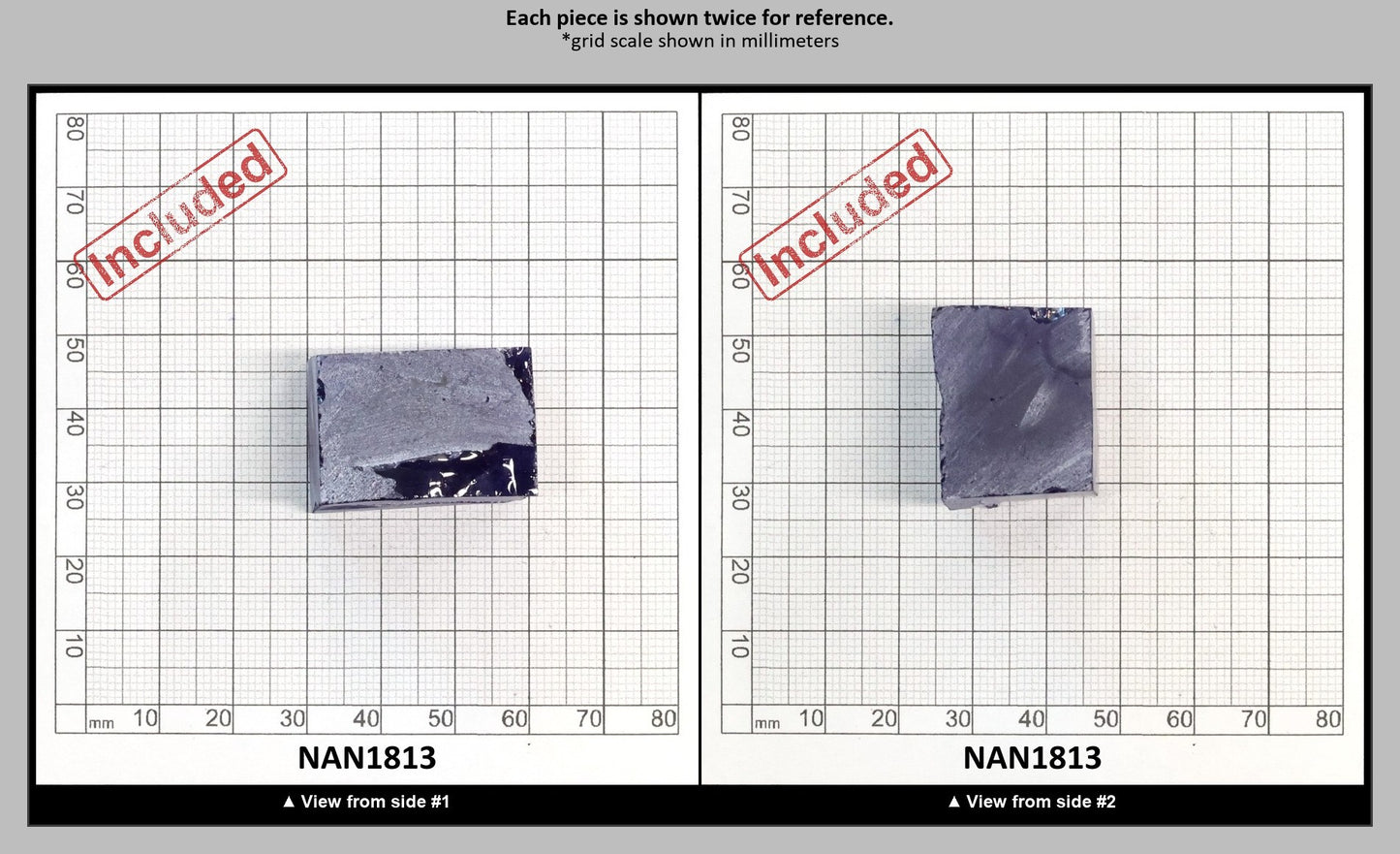 Nanosital Simulated Tanzanite (Included)  Lab Created Faceting Rough for Gem Cutting - #Z-124- Various Sizes : NAN1813