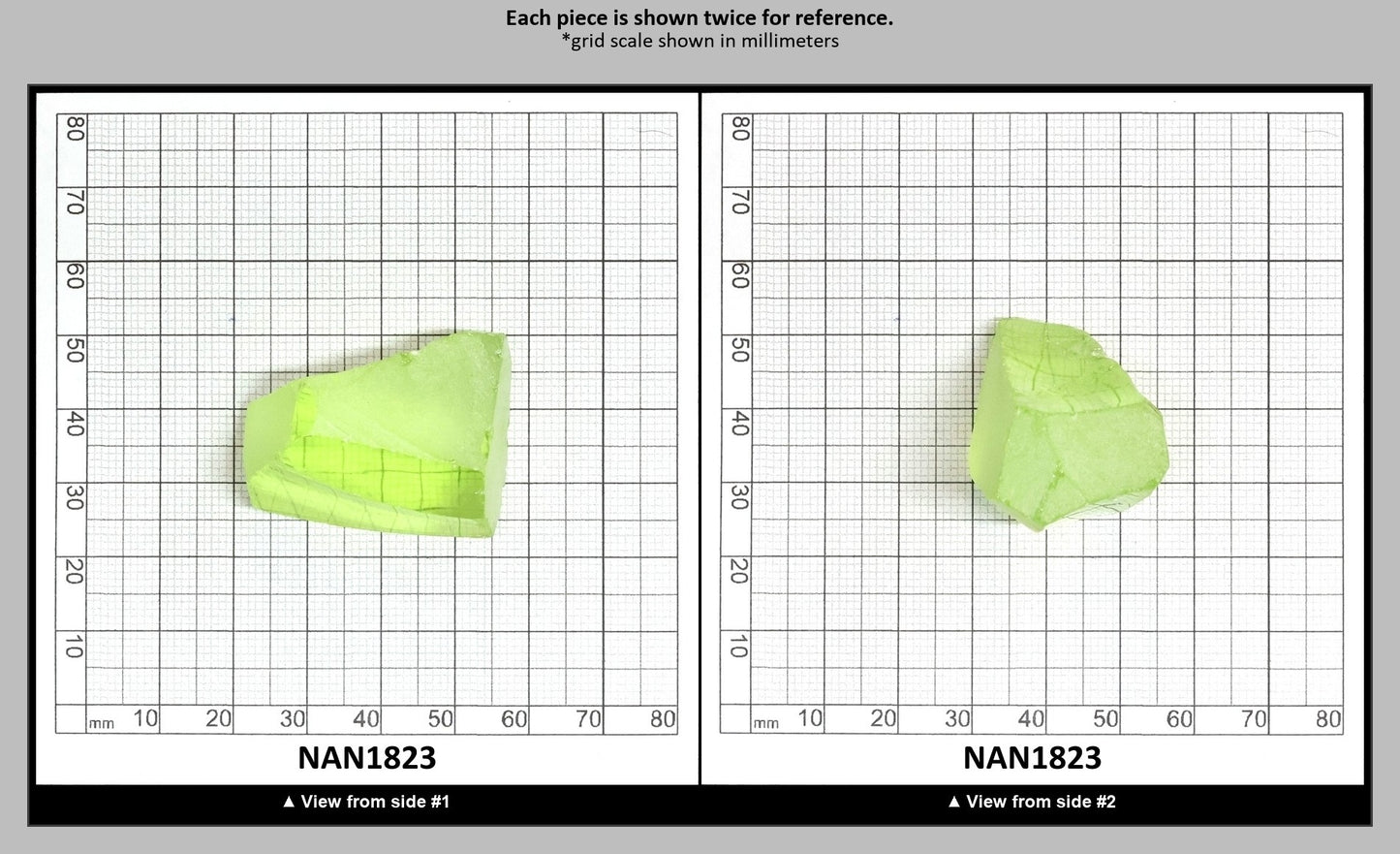 UV Reactive Nanosital #E-274 Lab Created Faceting Rough for Gem Cutting - Various Sizes : NAN1823