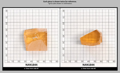 Nanosital Simulated Champagne Morganite Lab Created Faceting Rough for Gem Cutting - #777 - Various Sizes : NAN1844