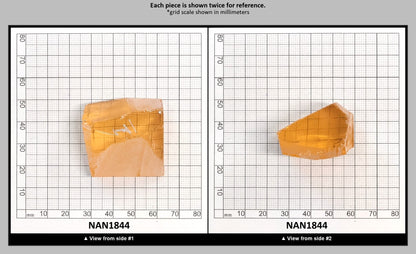 Nanosital Simulated Champagne Morganite Lab Created Faceting Rough for Gem Cutting - #777 - Various Sizes : NAN1844