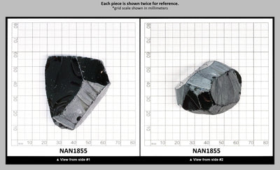 Nanosital Simulated Black Lab Created Faceting Rough for Gem Cutting - #0004 - Various Sizes : NAN1855